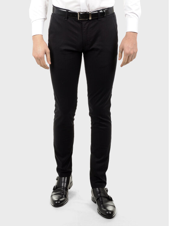 Evenemen Evenemen Chinosy TRIBUN Czarny Slim Fit