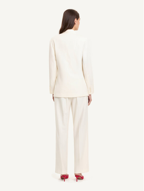 KMX KMX Marynarka 107490009 Écru Straight Fit