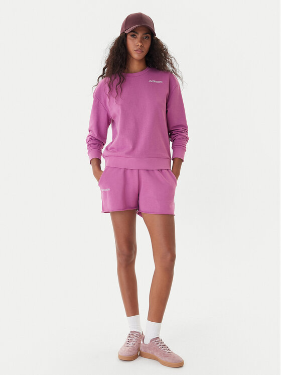 Kappa Kappa Felpa Logo Fekka 371M5EW Viola Regular Fit