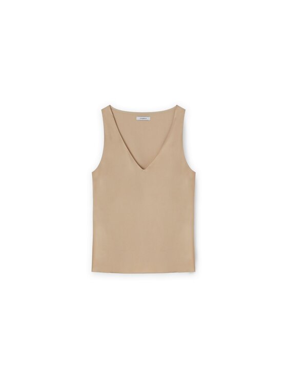 Motivi Motivi Top D725Q000442N002 Kremowy Regular Fit