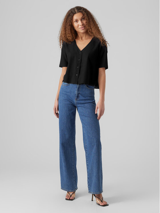 Vero Moda Vero Moda Blúzka Jesmilo 10279696 Čierna Regular Fit