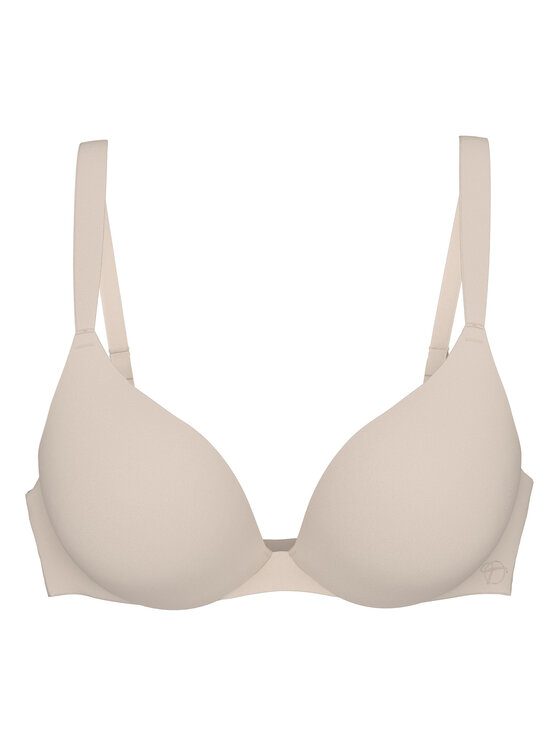 Triumph Triumph Biustonosz z fiszbiną Body Make Up Illusion 10217848 Beżowy