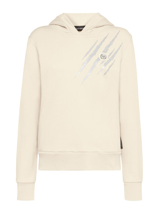 Plein Sport Plein Sport Bluza 14493 Beżowy Regular Fit