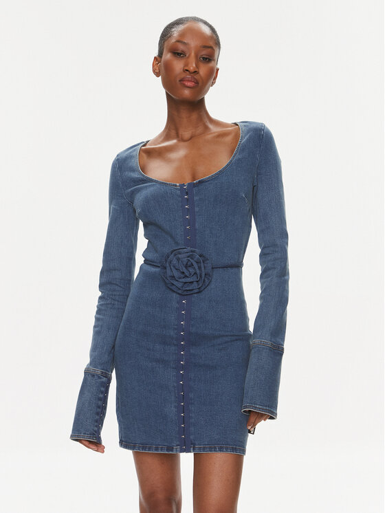 ROTATE ROTATE Джинсова сукня 1119351826 Голубий Slim Fit
