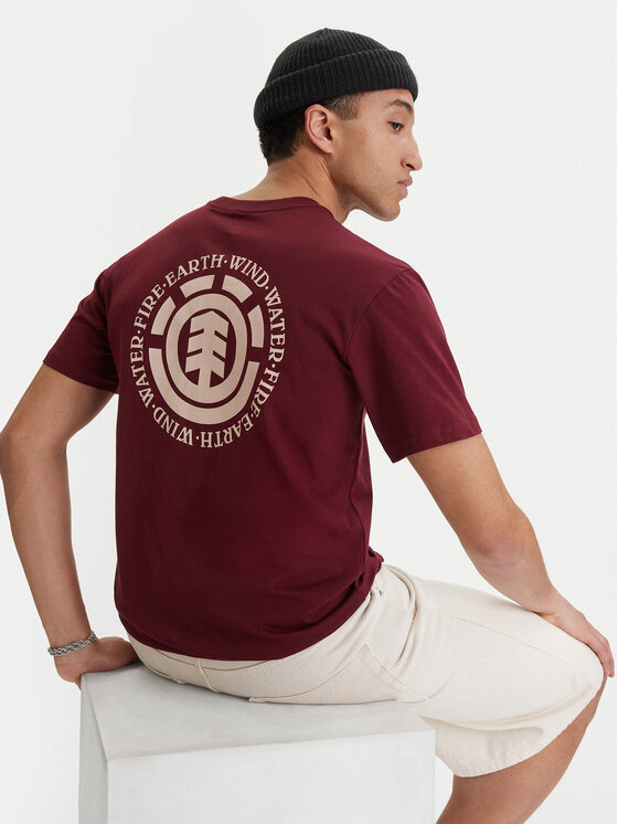 Element Element Tricou Seal Bp ELYZT00596 Vișiniu Regular Fit