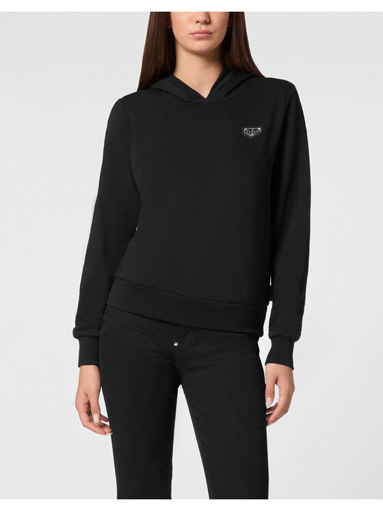 PHILIPP PLEIN PHILIPP PLEIN Bluza 9401 Czarny Regular Fit