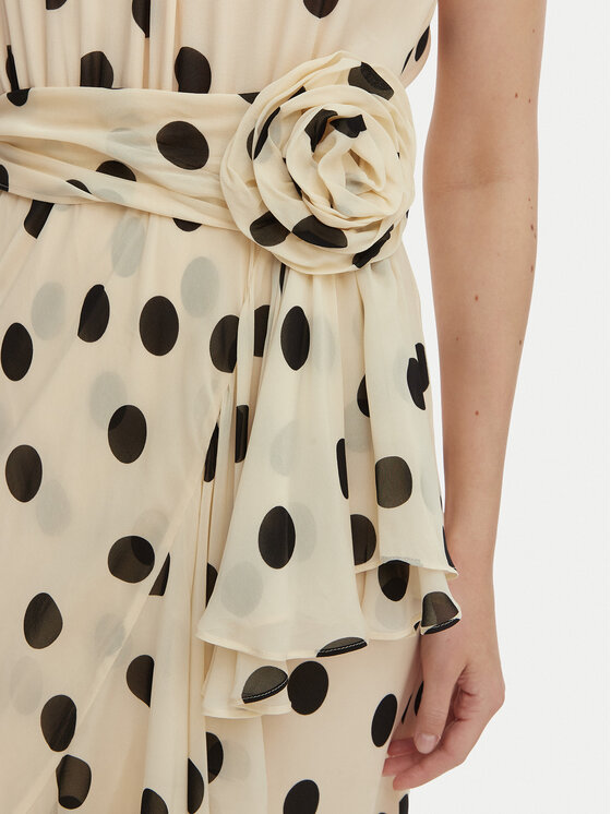 Marella Marella Sukienka koktajlowa Fiero 2613221112 Beżowy Regular Fit