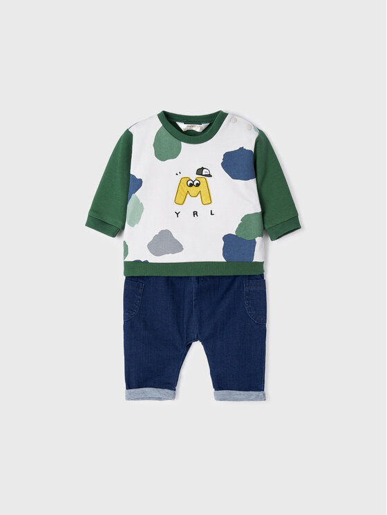 Completo felpa e pantaloni di tessuto 2524