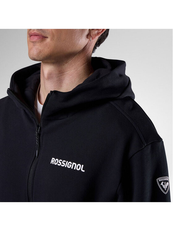 Rossignol Rossignol Bluza M Logo Fzh Czarny Regular Fit