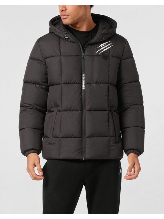 Plein Sport Plein Sport Vatovaná bunda 24021 Černá Regular Fit