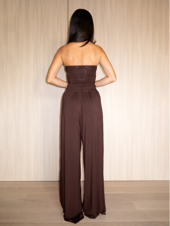 MissDenim MissDenim Kuloty Cullot Pants Brązowy ciemny Loose Fit