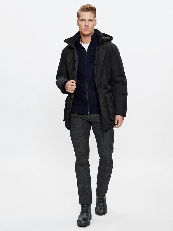 BOSS Boss Зимно яке Osiass 50499551 Черен Regular Fit