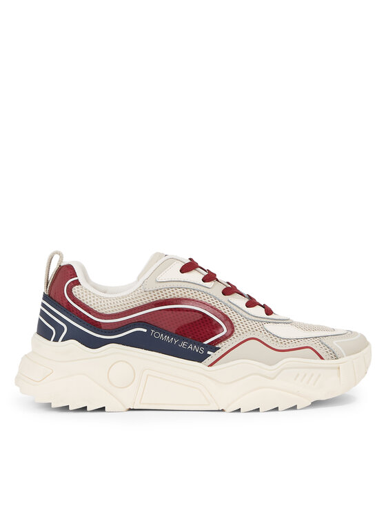 Sneakers Tommy Jeans Tjw Chunky Runner Monocolor Lc EN0EN02263 Roșu