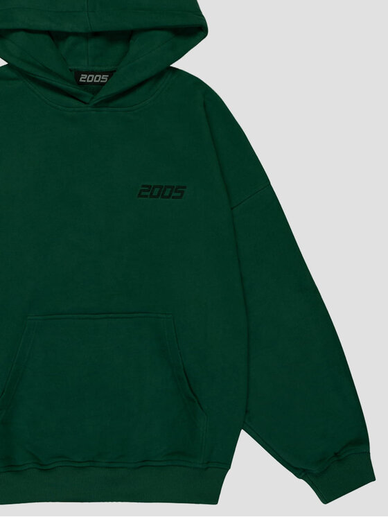 2005 2005 Mikina Basic Zelená Oversize