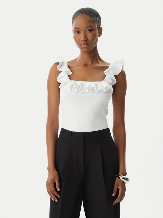 MICHAEL Michael Kors MICHAEL Michael Kors Blusa MS661G033D Bianco Slim Fit