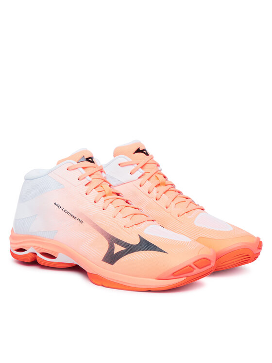 Mizuno Mizuno Sálovky Wave Lightning Pro Mid V1GA2665 Korálová