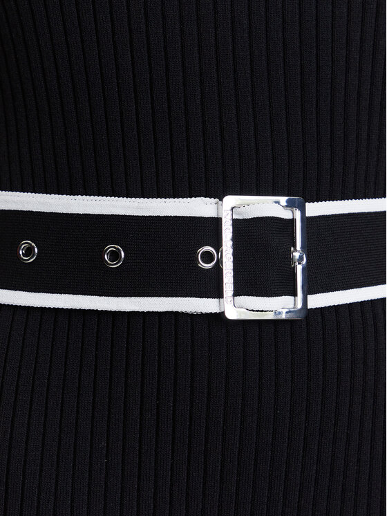 KARL LAGERFELD KARL LAGERFELD Vsakodnevna obleka A3W13039 Črna Slim Fit