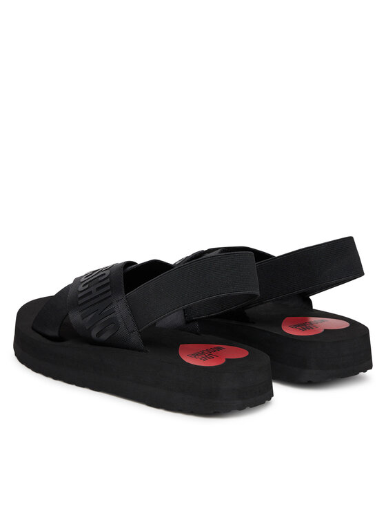 LOVE MOSCHINO LOVE MOSCHINO Sandały JA16214G0MIX4000 Czarny