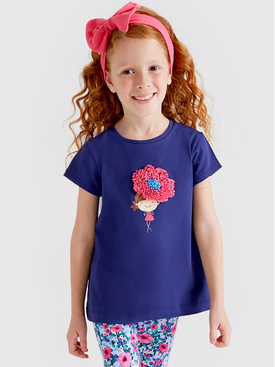 Completo T-shirt e leggings 3765 Blu scuro Regular...