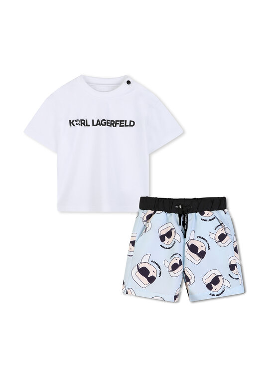 Karl Lagerfeld Kids Set tricou și pantaloni scurți Z31067 Colorat Regular Fit