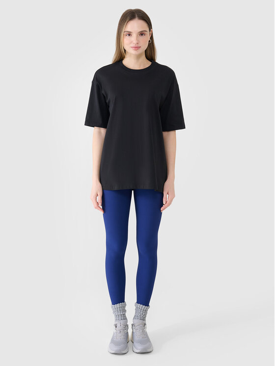 4F 4F T-Shirt SS MIDSHOP TEXTILE Czarny Slim Fit