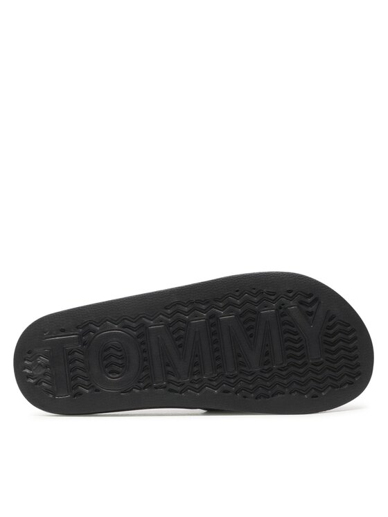 Tommy Jeans Tommy Jeans Natikači Flag Pool Sld Ess EN0EN02115 Črna