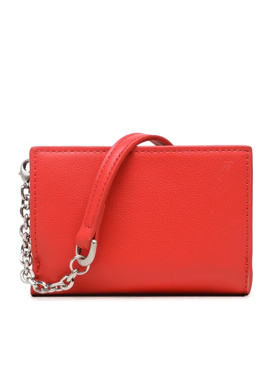 Calvin Klein Calvin Klein Дамска чанта Re-Lock Trifold Sm W/Strap K60K611010 Червен