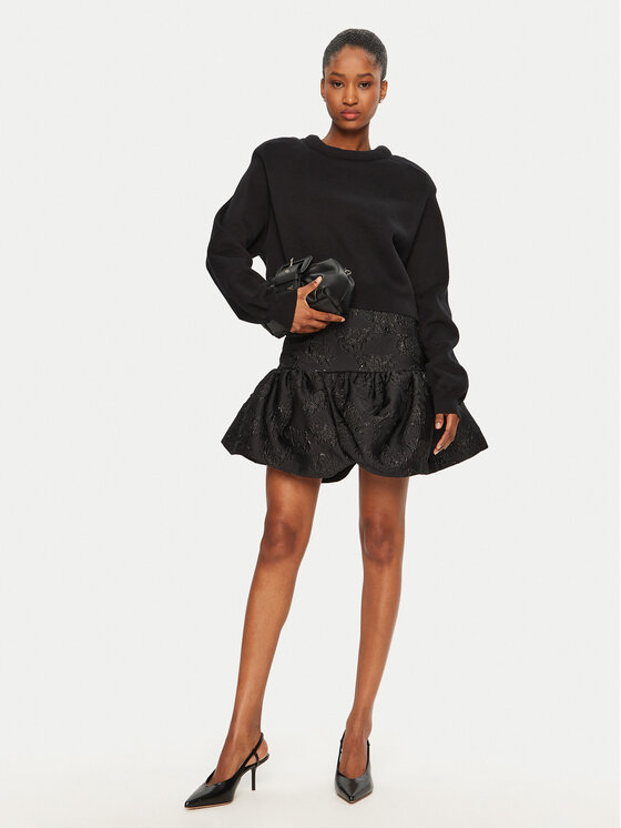 ROTATE ROTATE Sweter 114035100 Czarny Regular Fit