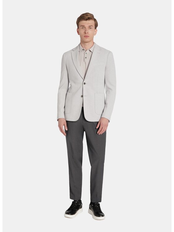 Pako Lorente Pako Lorente Marynarka P25WF-3X-017 Szary Slim Fit