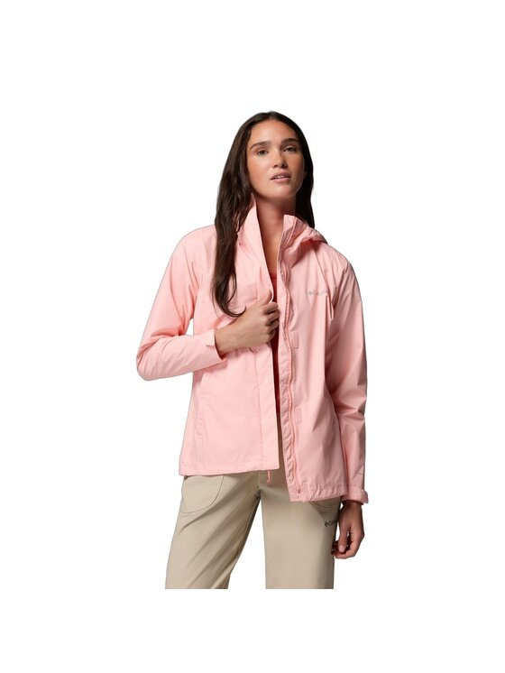 Columbia Columbia Kurtka przeciwdeszczowa Arcadia II Jacket 1534115669 Różowy Regular Fit