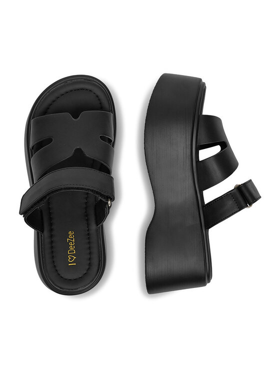 DeeZee DeeZee Pantoletten 8791-2 Schwarz