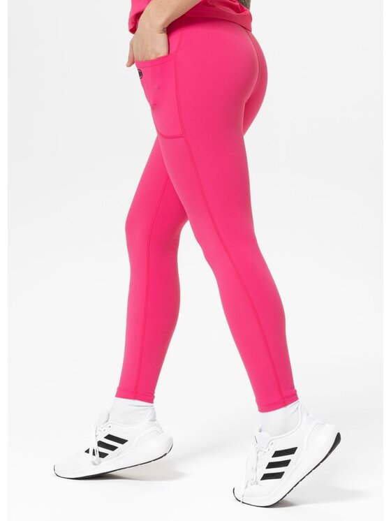 PITBULL PITBULL Legginsy Legginsy sportowe damskie AVENIDA S Różowy Regular Fit