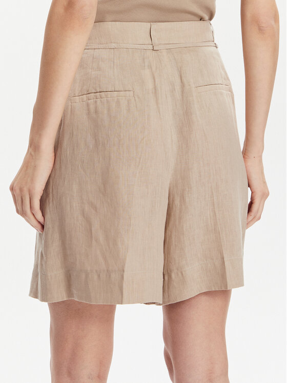 Marella Marella Šortky z materiálu Recinto 2413141014 Hnědá Regular Fit