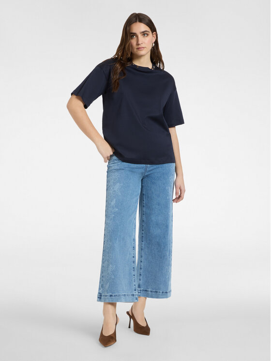 Elena Mirò Elena Mirò T-Shirt G065Z000583N034 Niebieski Regular Fit