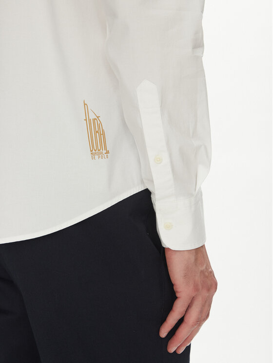 La Martina La Martina Camicia Alfred MAC601 PP483 Bianco Regular Fit