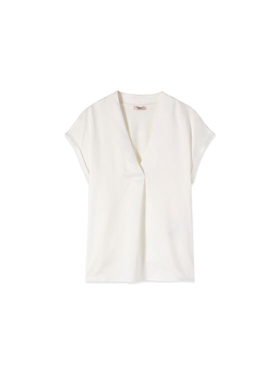 Oltre Oltre Koszula G268J304555N011 Kremowy Regular Fit
