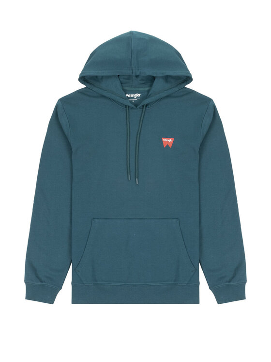 Wrangler Wrangler Bluza W651I3G03 Zielony Regular Fit