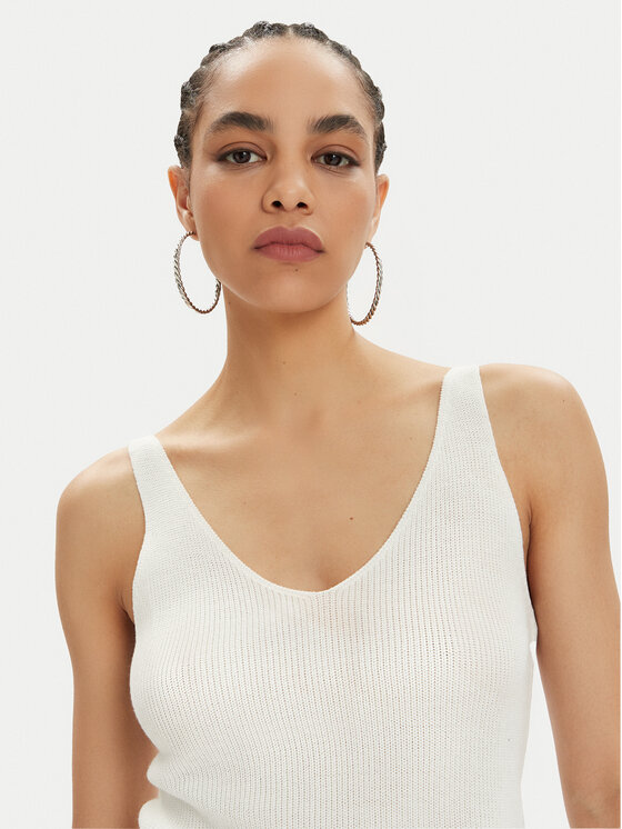 Vero Moda Vero Moda Top New Lex Sun 10281877 Biały Regular Fit