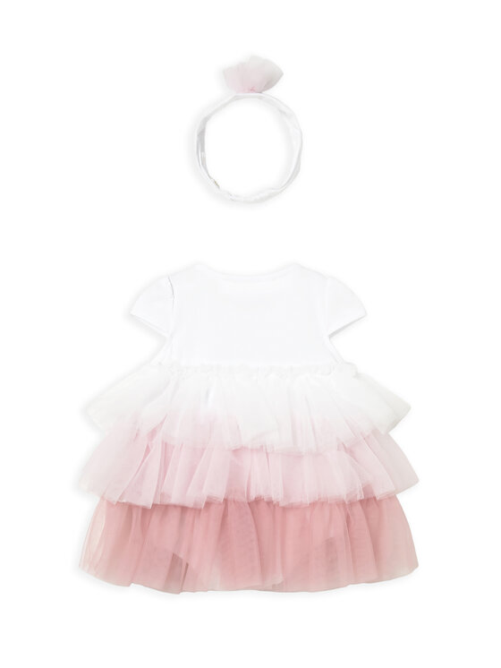 Mayoral Mayoral Elegantes Kleid 1601 Weiß Regular Fit