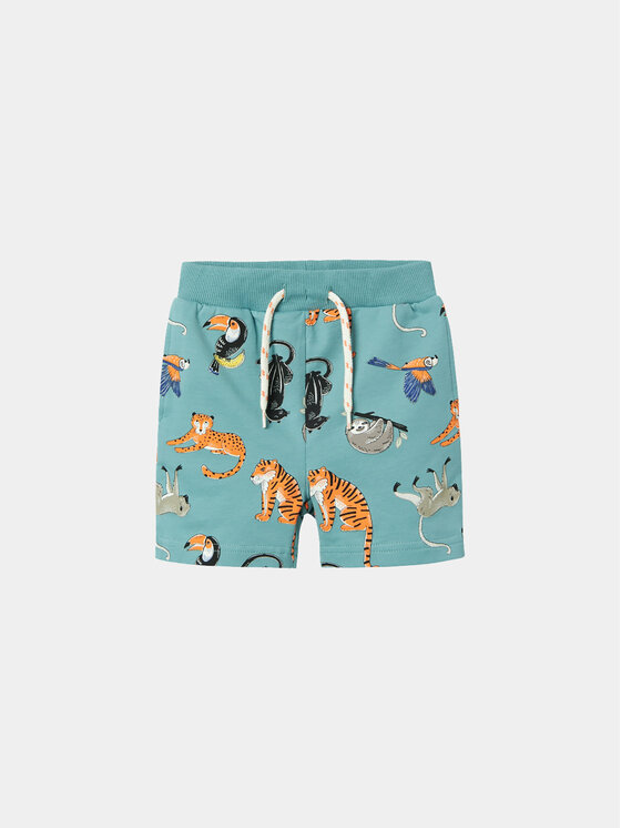 NAME IT NAME IT Športové kraťasy Ditmar 13228541 Zelená Regular Fit