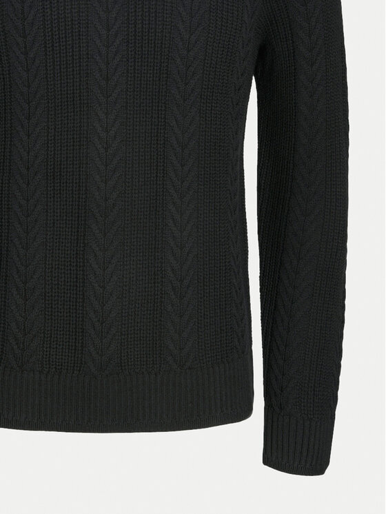 Jack & Jones Jack & Jones Sweter 12261436 Czarny Regular Fit
