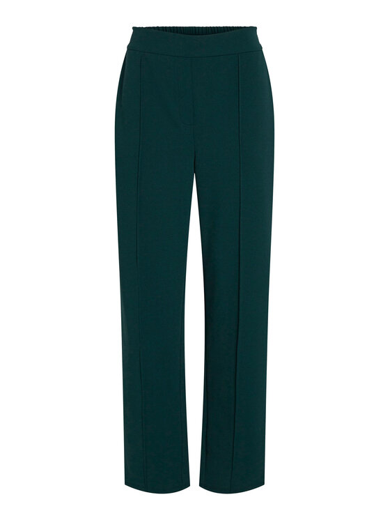Vila Vila Medžiaginės kelnės 14084357 Žalia Wide Leg
