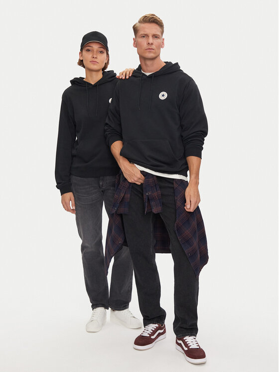 Converse Converse Μπλούζα Go-To Chuck Taylor 10026983-A01 Μαύρο Standard Fit