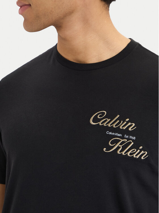 Calvin Klein Jeans Calvin Klein Jeans T-Shirt SS 30s EU LV04RG804G Czarny Regular Fit