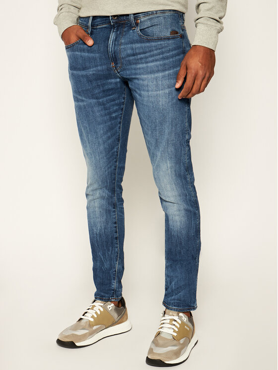 G-Star Raw Jeans Hlače Revend 51010-8968-6028 Mornarsko Modra Skinny Fit