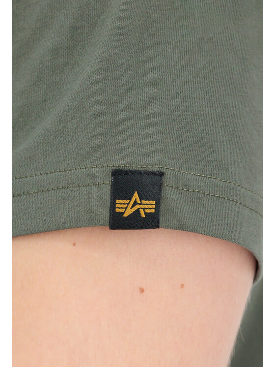Alpha Industries Alpha Industries T-Shirt AI.136508-142-3XL Zelená Regular Fit
