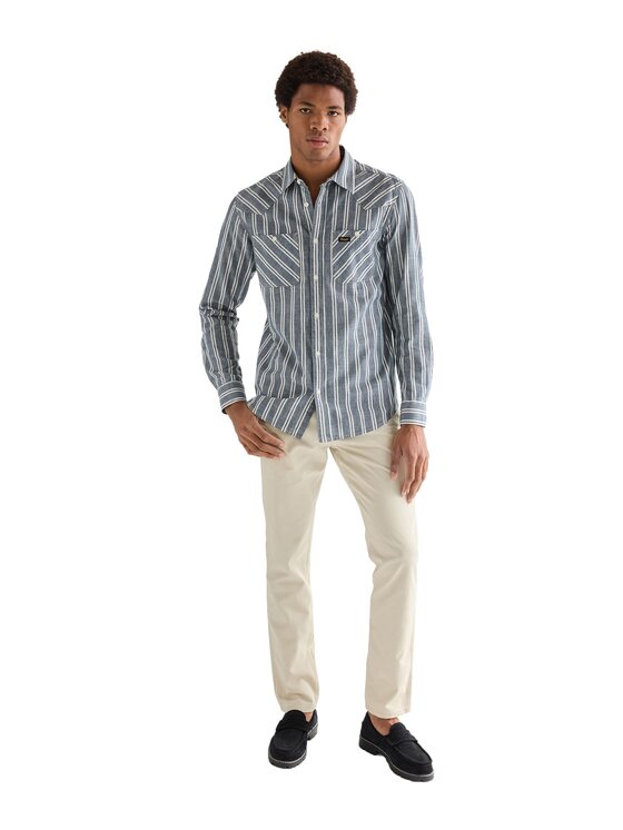 Wrangler Wrangler Spodnie materiałowe 112378995 Beżowy Regular Fit