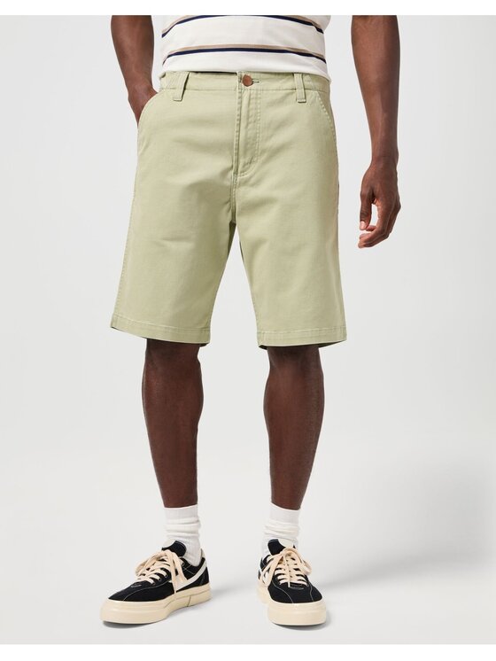 Wrangler Wrangler Szorty materiałowe CJ CHINO SHORTS Beżowy Regular Fit