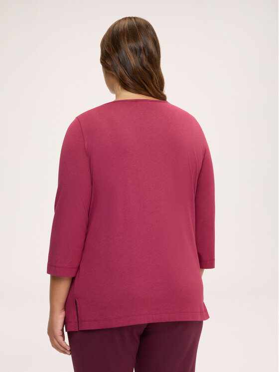 Fiorella Rubino Fiorella Rubino T-Shirt G0CRL009262N029 Bordowy Regular Fit