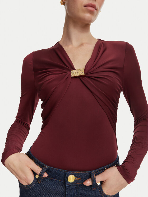Marciano Guess Marciano Guess Bluză G6YP05 K5118 Vișiniu Regular Fit